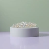 Diamond flower-shaped ring, fashionable, simple and versatile for women, pure silver plated with white gold ring details Picture